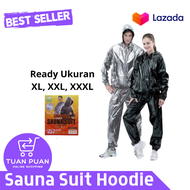 Baju Sauna Pembakar Lemak Pria / Baju Set Pembakar Lemak Jogging Wanita Pria / Baju Sauna Ukuran Jum
