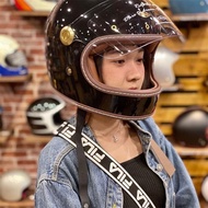 หมวกกันน็อค FUTURE Lattte Vintage สำหรับผู้ชายและผู้หญิง เหมาะกับรถจักรยานยนต์ Vespa ที่ขับเคลื่อนด้