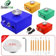 Mini Turntables Pottery Wheel Pottery Machine Electric Pottery Wheel DIY Clay Tool Kit for Ceramic W