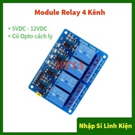 5-12V 4-channel Relay Module with Opto Isolator, 4-channel 5V DC Relay, 4-channel 12V DC Relay