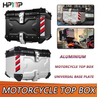 Aluminium Top Box X Design Kotak Motosikal Peti Aluminum Motorcycle water resistance include Leather Inner Padding Box