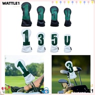 WTTLE Golf Club Cover, PU Leather 1 3 5 U Embroidered Golf Club Head, Gifts Multifunctional Portable