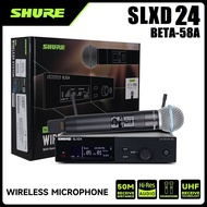 Shure SLXD24 / BETA58A (1ลาก1) ไมโครโฟนไมโครโฟนไร้สายดิจิตอลมืออาชีพความหลากหลายจริงระบบไมโครโฟนไร้ส