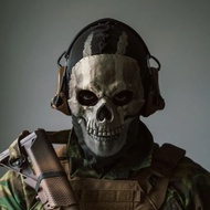 || BLAZE ST / Topeng Masker Ghost Aksesoris Cosplay Game Cod : Ghost Modern Warfare ||~~~