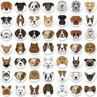 54Pcs Emoji Refrigerator Magnets Fridge Magnets For Locker Whiteboard - Cut Dog Magnets Funny Magnet