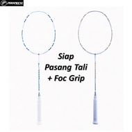 Protech Rayno 8 (4U)【Siap Pasang Tali 4 Knot+Foc Grip Badminton Racket (1pcs)