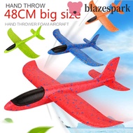BLAZESPARK Hand Throw Airplane Aeroplane Model 37/48CM Plane Kids Gift Launch Fly Aeromodelo Plane T