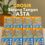 WHOLESALE Asta HDPE Plastic Gloves, 100 Sheets