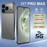 2025 New i17 Pro max Original Intelligent 5G Dual Card Dual Standby Android15 Global Version 8000mAh
