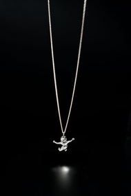 跳海實驗銀飾項鏈中性極簡男女設計師款涅槃nirvana吊墜百搭