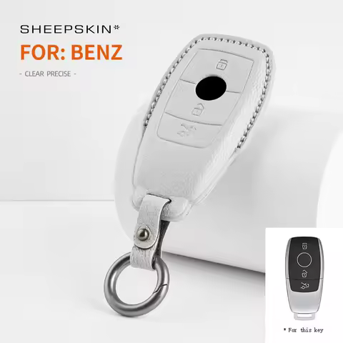 car Key protection shell Sheepskin For Mercedes Benz a c E S G Class GLC CLA GLB GLS e300l c260l c20