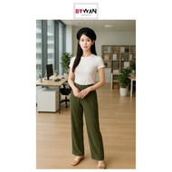Korean CASUAL Office Culottes - ORO HIGH WAIST: Baggy Pants / Premium Loose Pants