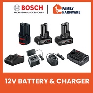 Bosch GBA12V 2.0Ah 4.0Ah 6.0Ah Professional Battery GAL 1210CV GAL12V-20 GAL 12V-40 GAL 18V-40 Charg