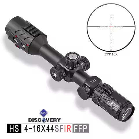 Discoverer HS 4-16X44-6-24X50SFIR FFP Front-Firing (High Impact Resistance) Hunting Telescope for Ri