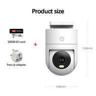 Xiaomi Mijia Outdoor Camera CW300 2.5K 4MP Smart Home Security Camera Wired LAN Port + Wi-Fi Dual Ne