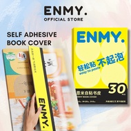 ENMY Self Adhesive Book Cover Transparent Frosted Book Wrapping Set