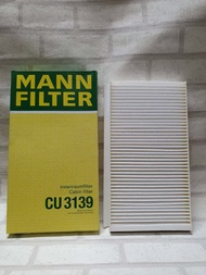 กรองแอร์ ( ชุด 2 ลูก )  BMW  Series 5  E60  ( 2001 - 2010 )   ทุกรุ่น  Cabin Air filter Mann CU3139 / CU 3139 K9