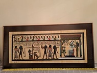 埃及古文明壁畫連紙莎草畫