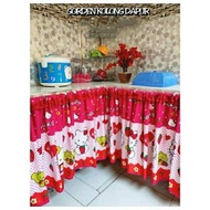 Gorden kolong dapur / Gordeng kolong meja dapur / Gorden dapur bawah kompor 1 set plus tali / Gorden Kolong Dapur cantik / Gorden Kolong Dapur Terbaru / Hordeng Kompor / Hordeng Kolong Meja Dapur