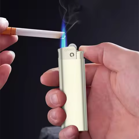 Cricket Refillable Gas Lighter Explosion-proof Durable Creative Retro Appearance Pulley Lighter Men'