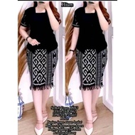 STELAN BAJU KEBAYA BROKAT ROK TENUN WANITA ETNICK MASA KINI