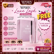 【 💯ORIGINAL.HQ 】WAWA 12D MASCARA | 12D SILK FIBER | MASCARA WAWA WITH EYLASH CURLER