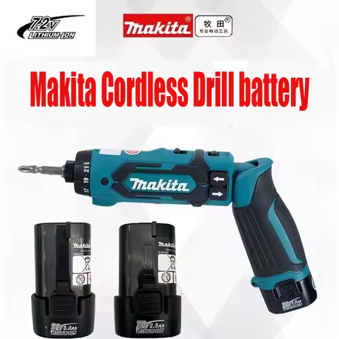 Makita 7.2V Battery BL0715Charger DC10WA Makita DF012DSE DF012DZ TD020D TD022D TD022DSE DF012D 7010 