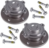 AUQDD 513254 x2 Front Wheel Hub and Bearing Assembly Compatible With B-M-W 08-13 128i 135i,06-11 323