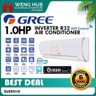 Gree 1.0HP Inverter Wifi Aircond QUEEN10I