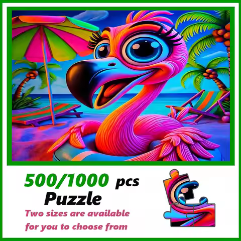A high-quality 500/1000-piece puzzle, perfect for adults, is a fun family game that helps relieve st
