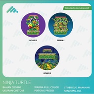 label stiker NINJA TURTLE Kids Ulang Tahun birthday