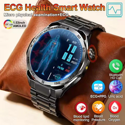 Smart Watch Men For Android ios Voice Call Health Physical examination Watch Blood Pressure BO2 Uric
