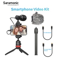 ไมค์ Saramonic SmartMic MTV ชุดวิดีโอสมาร์ทโฟน โซลูชันการบันทึกวิดีโอไมโครโฟนสำหรับ YouTubers พ็อดคา