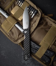 มีดพับGanzo Firebird FH41-CF ของแท้100%โดยตัวแทนจำหน่าย Ganzo ประเทศไทยใบเรียบ เหล็ก D2 วัสดุด้าม เค