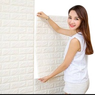 Wallpaper foam dinding 3d tebal 6mm