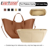 EverToner Insert Bag For POLENE Cyme M Mini Organizer Felt Makeup Linner Bag with Zipper Pocket