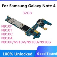 Motherboard For Samsung Note 4 32GB Unlocked N910F N910T N910C N910A N910P N910V N910U N910G Parts