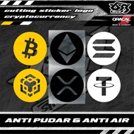 Cutting Stickers Motorcycle Stickers Logo Btc Eth Xrp Hologram Vinyl V1