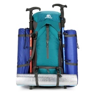 travel bag Beg pendakian gunung luar mixi backpack 70L Camping Hiking Multifunctional Luggage Bag Ou