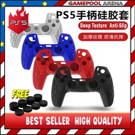 [High Quality] PS5 DualSense 5 Joystick Silicone  Cover Case + Analog Joystick Cap