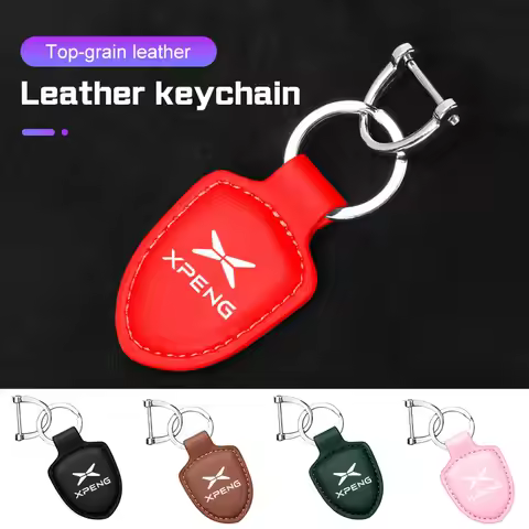 Metal Leather Car Keychain For Xpeng P7 G3 G3i G6 G9 P5 X9 X2 N5 F30 H93 Beta 2019 2020 2025 Key Rin