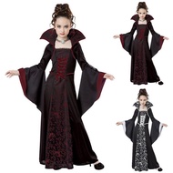Halloween Costume for Kids Halloween Fantasy Vampire Costume Girls Witch Cosplay Children's Performa