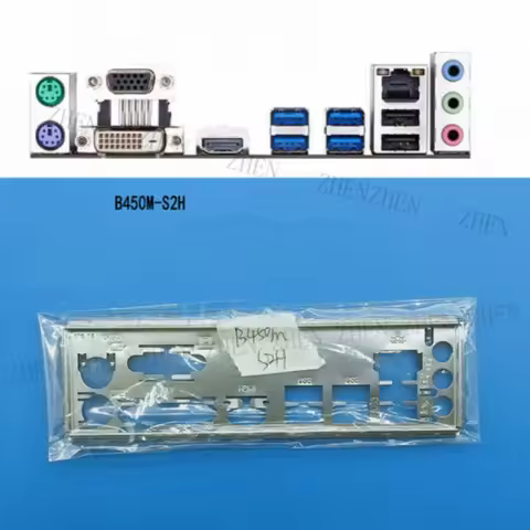 Y Original For Gigabyte B450M-S2H Shield IO I/O Rear Baffle Backplate Motherboard