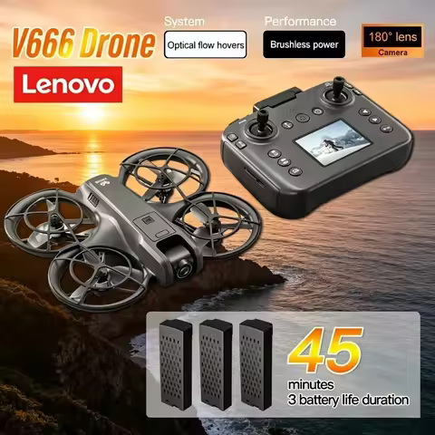 Lenovo V666 Mini Drone 4K 8K Professional Aerial Dual Camera Intelligent obstacle avoidance Brushles