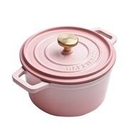 Enamel Cast Iron Dutch Oven, 18cm Stew & Soup Casserole for All Stovetops