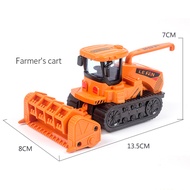 1:50 Miniatur Pemanen Pertanian Model Traktor Pertanian Hadiah Ulang Tahun Mainan Anak