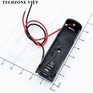 [10 Pieces]- Battery Box, Battery Tray 1xAA Extension Cord 15cm TechZone Viet