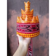 KETAPU IBAN TOPI IBAN SARAWAK BULU BURUNG RUAI 65CM KETAPU LANJANG IBAN TOPI LELAKI IBAN Bulu burung