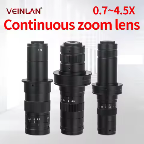 Continuous zoom from 1X to 300X video microscope, suitable for USB, HDMI, VGA interface cameras, sin
