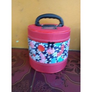 TAS RANTANG /TAS TENONG BULAT 5 liter TEMPAT BERAS MUAT 5 LITER COCOK UNTUK KONDANGAN/KOSMETIK/DLL